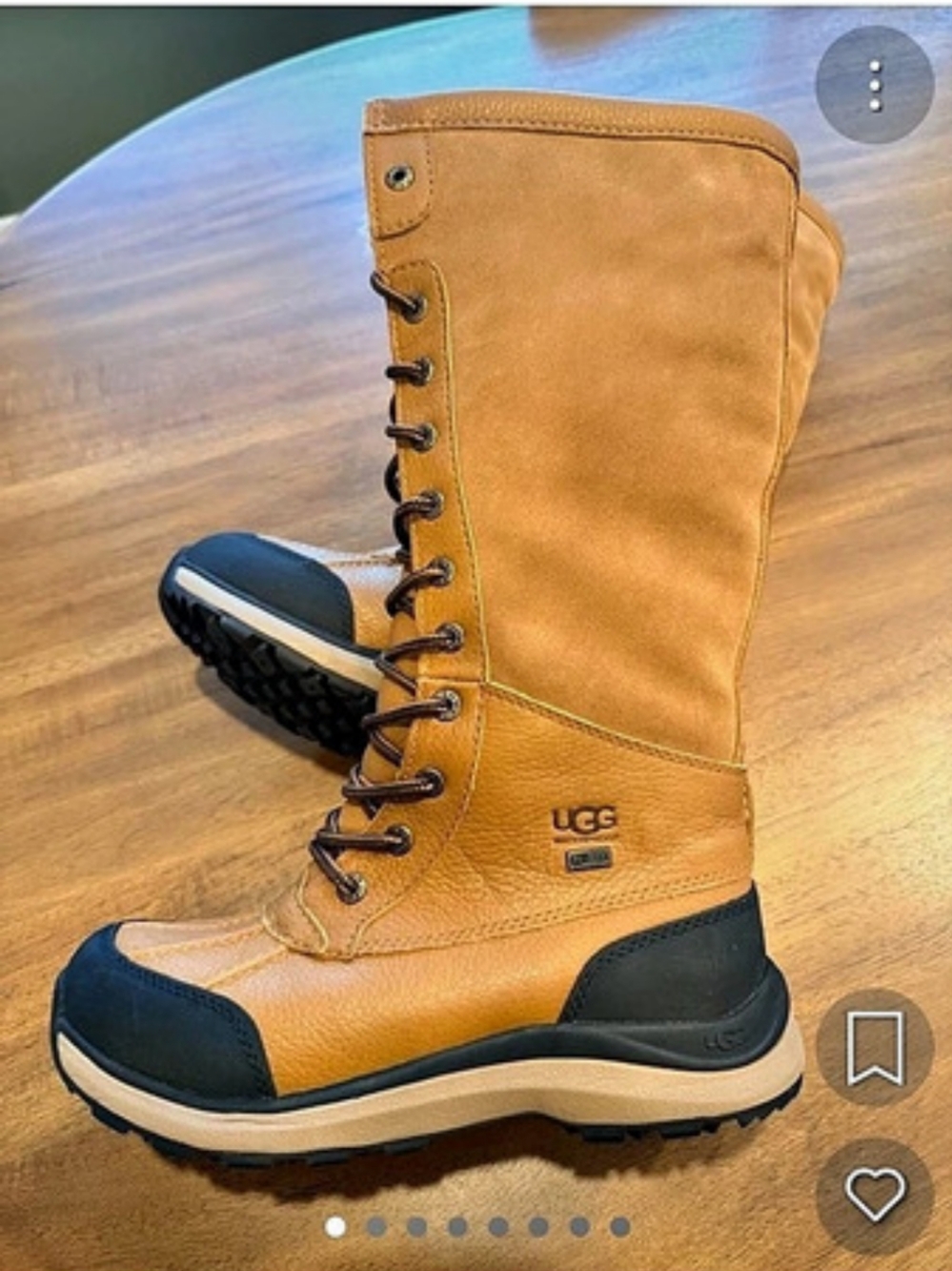 UGG Adirondack Waterproof Boots Chestnut US 7